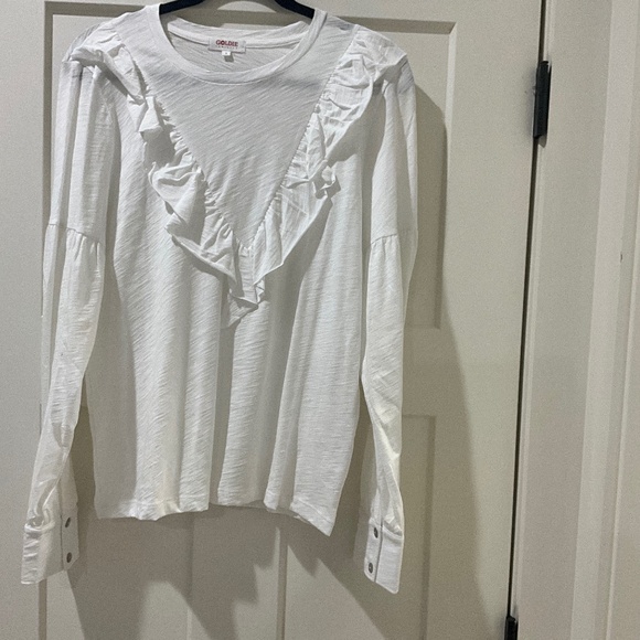 Goldie White Long Sleeve Tee Large never worn - Picture 1 of 3